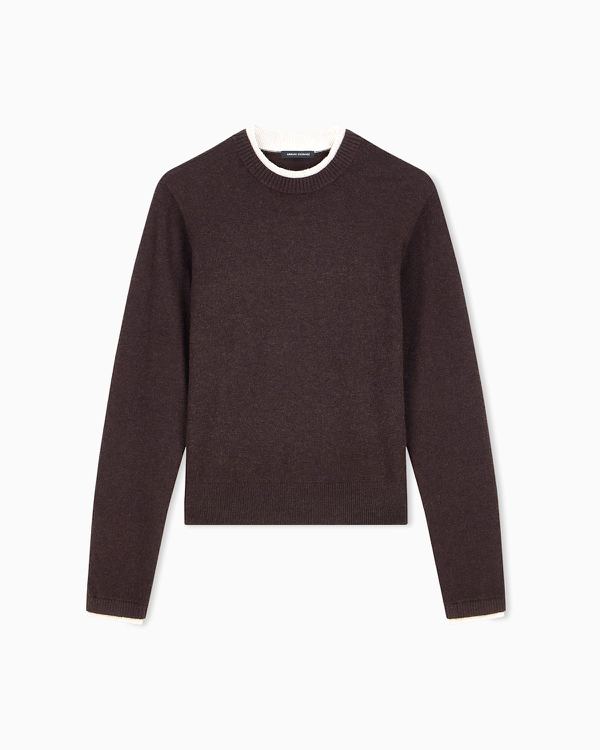 Pullover in maglia misto viscosa, lana e cashmere