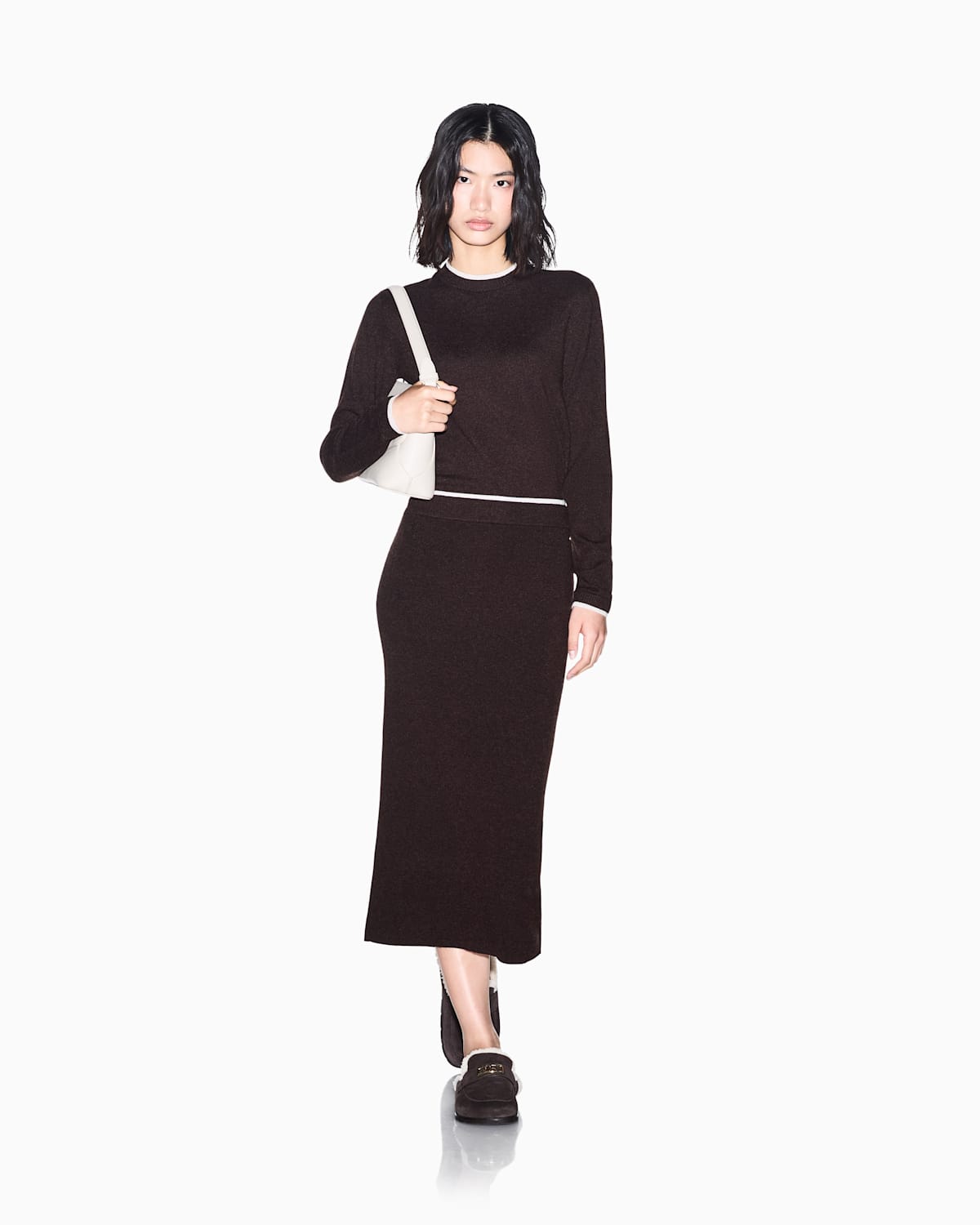Pullover in maglia misto viscosa, lana e cashmere – foto 2