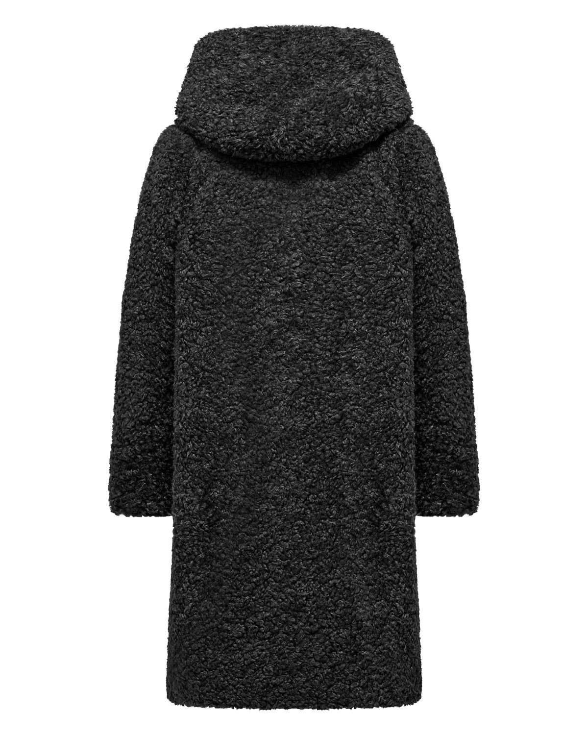 Cappotto monopetto in ecopelliccia – foto 3