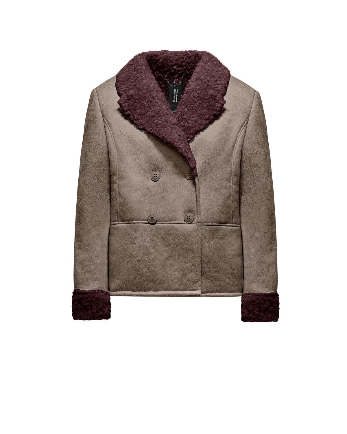 Giacca Emmy in tessuto scamosciato effetto shearling – foto 1