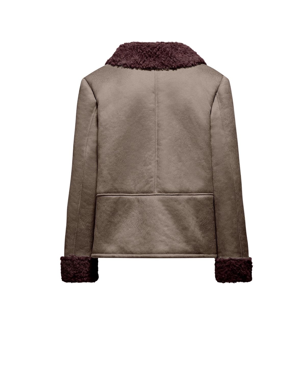 Giacca Emmy in tessuto scamosciato effetto shearling – foto 4