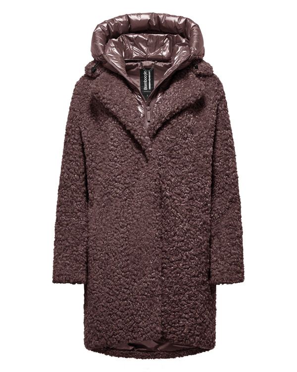 Odessa Overcoat, cappotto lungo in ecopelliccia effetto agnellino