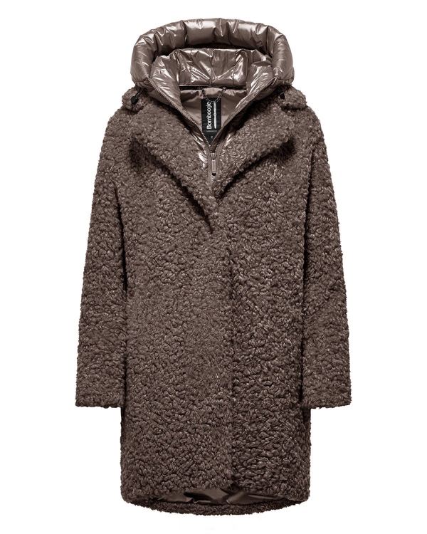 Odessa Overcoat, cappotto lungo in ecopelliccia effetto agnellino