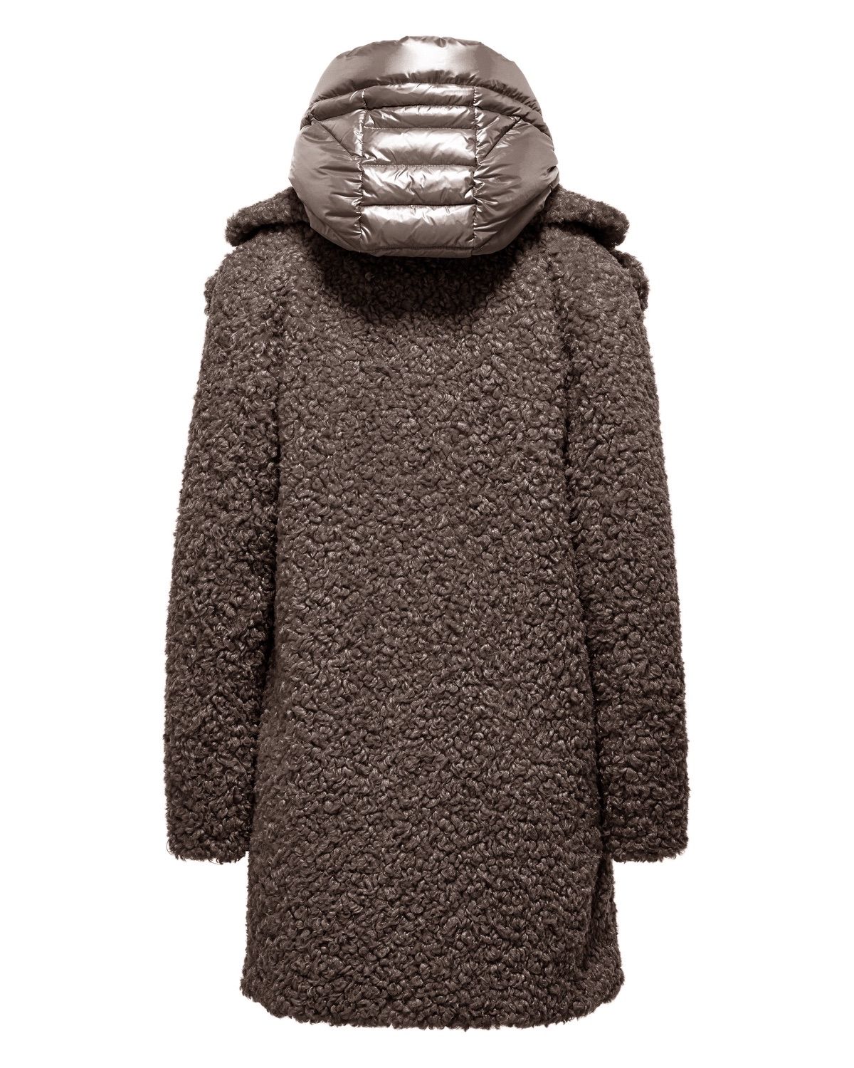 Odessa Overcoat, cappotto lungo in ecopelliccia effetto agnellino – foto 3