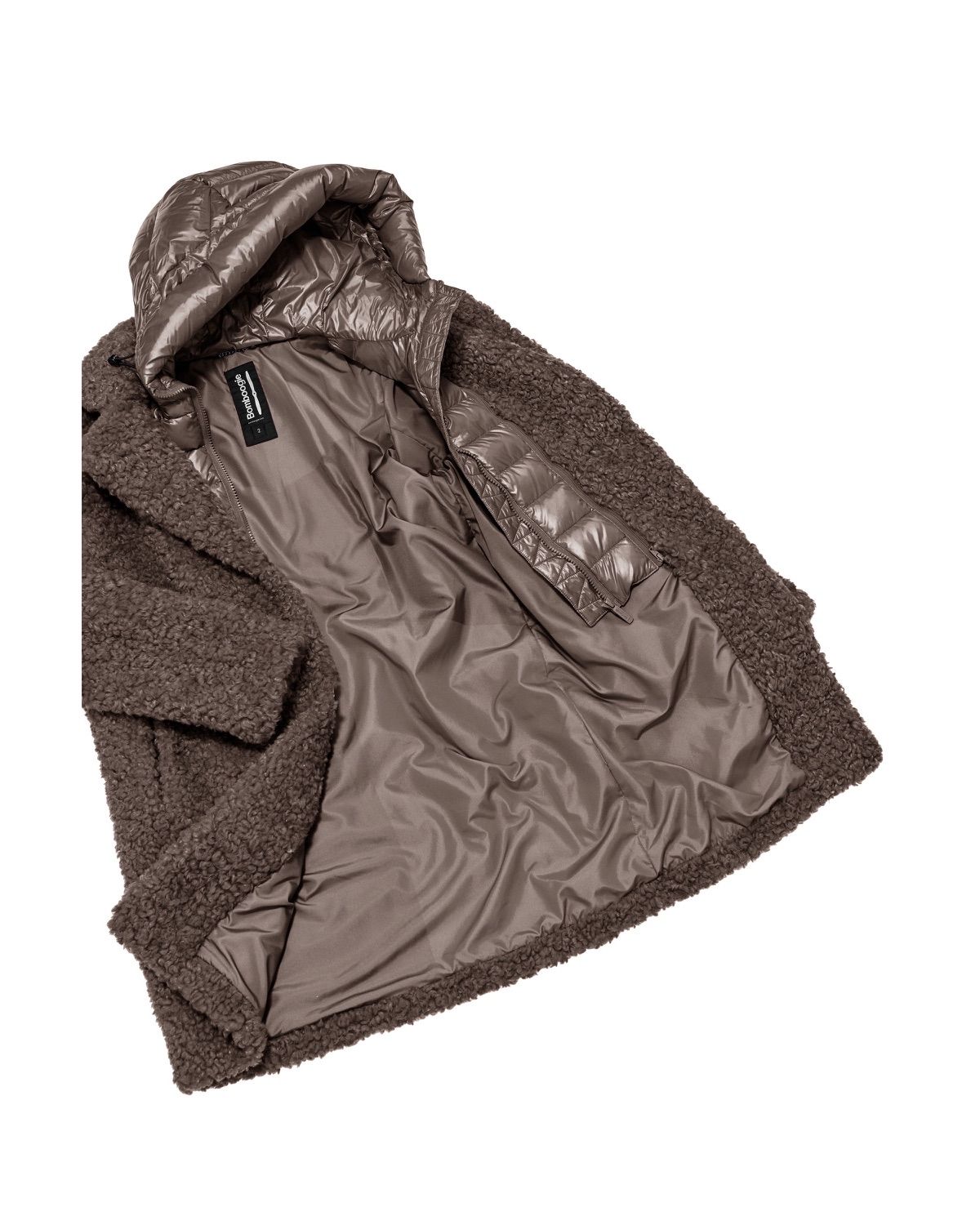 Odessa Overcoat, cappotto lungo in ecopelliccia effetto agnellino – foto 4