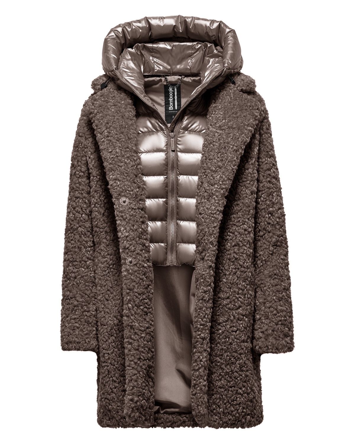Odessa Overcoat, cappotto lungo in ecopelliccia effetto agnellino – foto 5