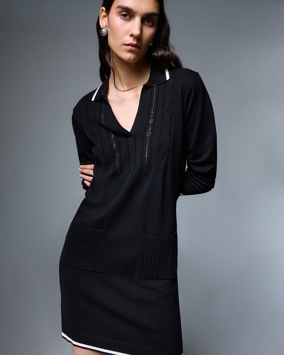 Abito corto in maglia – foto 5