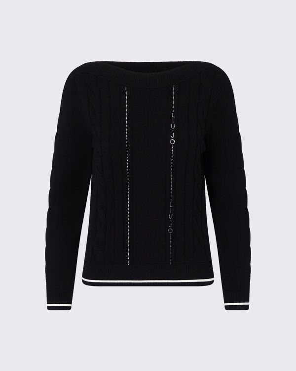 Maglia con profili a contrasto