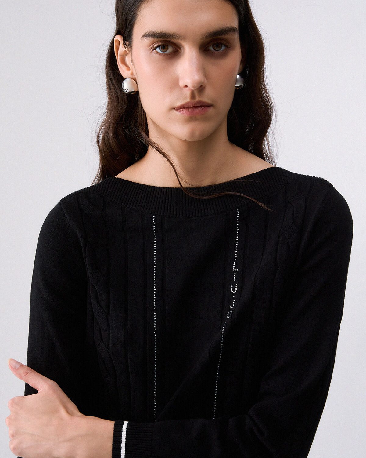 Maglia con profili a contrasto – foto 4