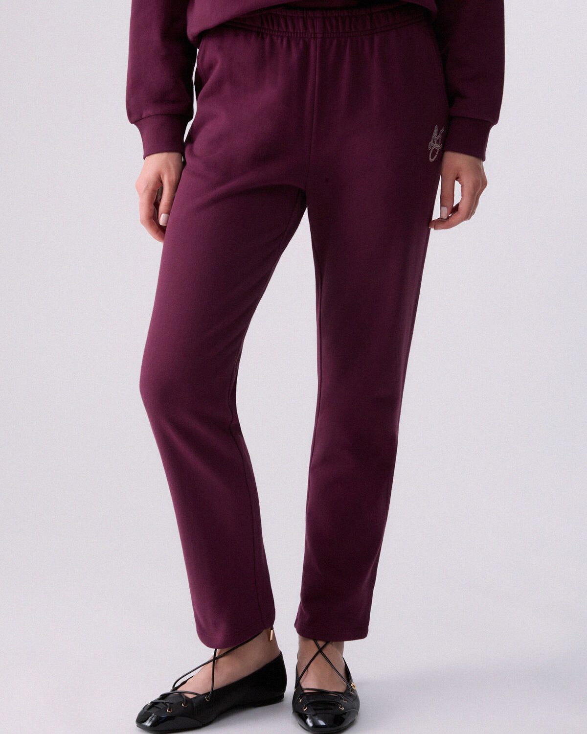 Pantaloni regular in felpa – foto 2