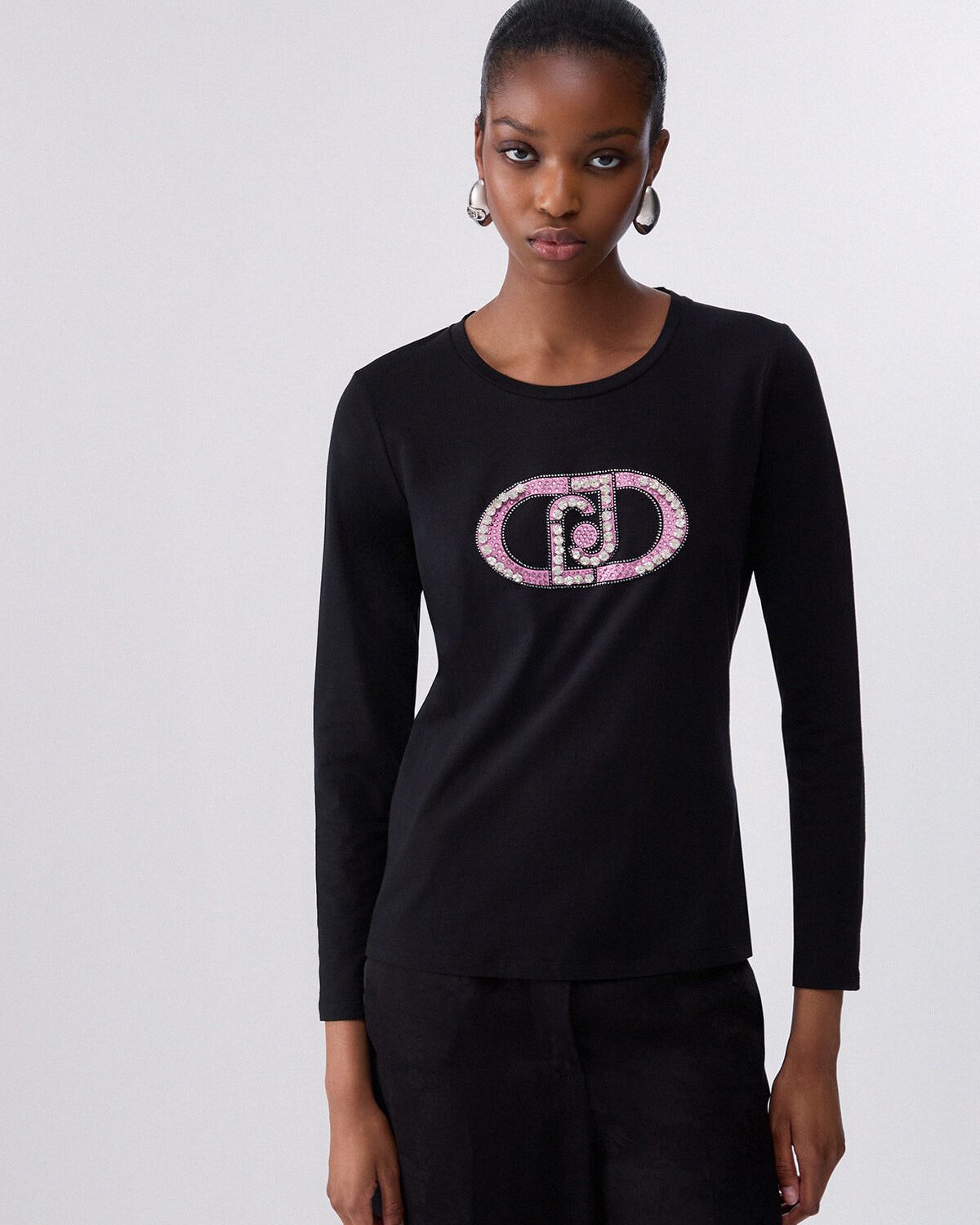 T-shirt maniche lunghe monogram – foto 2