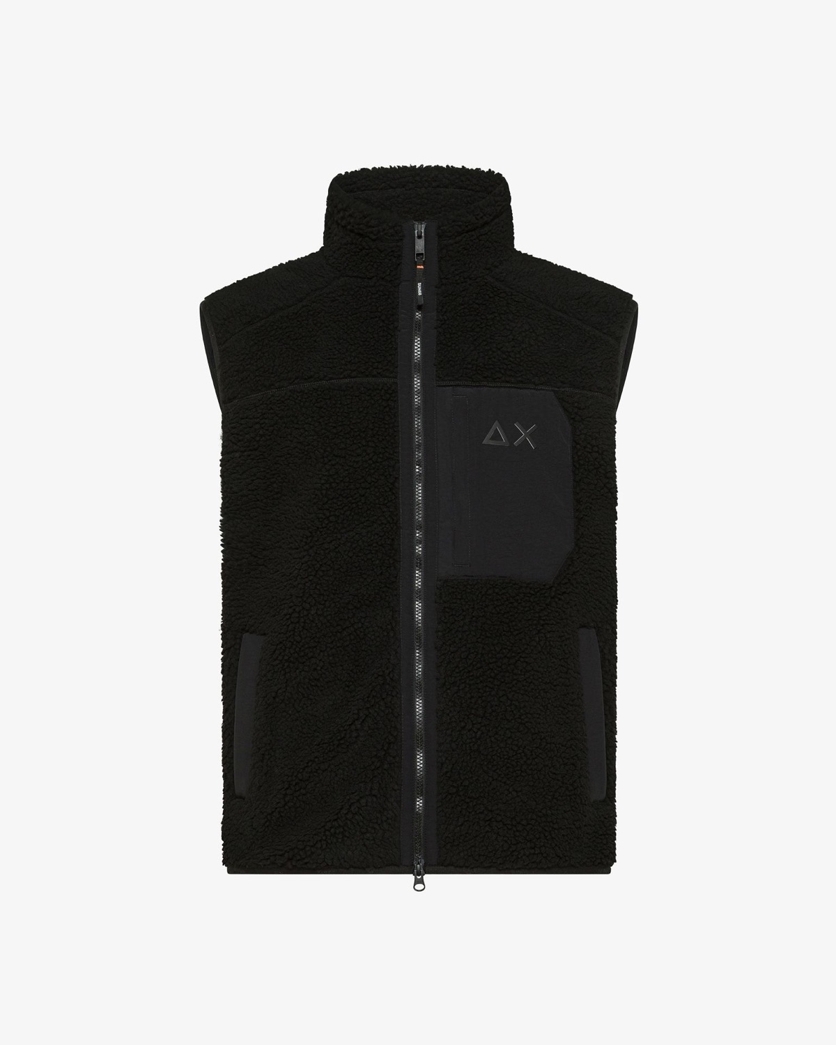 Gilet in teddy nero – foto 1