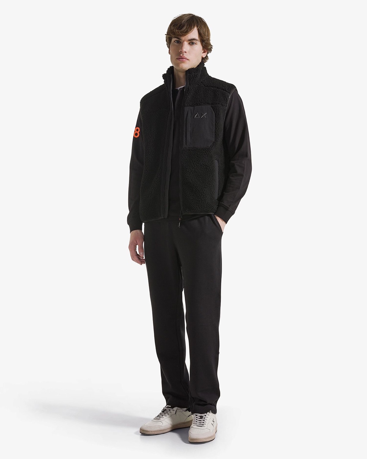 Gilet in teddy nero – foto 4