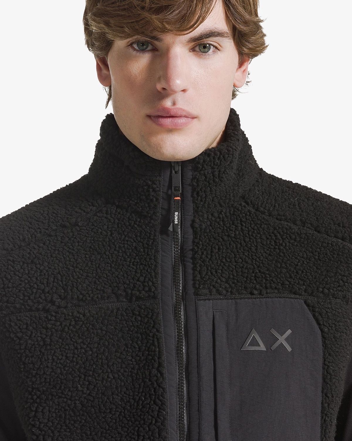 Gilet in teddy nero – foto 5